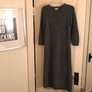 SOLD Wallace by Madewell midi grey sweater dress
